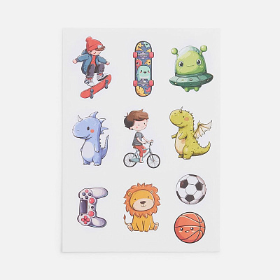 Стикерпак бумажный Thematik для мальчиков