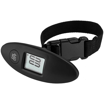 Дорожные весы Ponder, черные (Чёрный) Дорожные весы Ponder, черные (Чёрный)