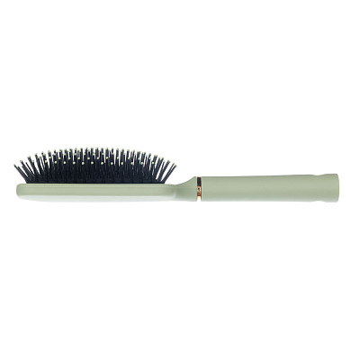 Щетка Dewal Beauty серия "Магия" массажная, квадратная, оливковая,13 рядов