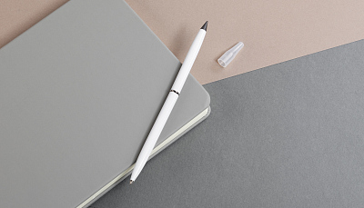 Ручка-вечный карандаш "Split", белый