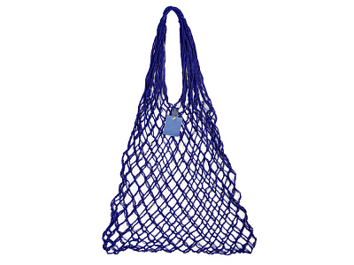 Авоська Dream из натурального хлопка, 35 л (Тёмно-синий)