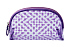 Косметичка Dewal Beauty серия "Горох", фиолетовая 19х8,5х11,5см - Фото 2