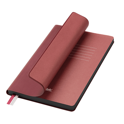 Ежедневник Мун Ривер (Moon River) недатированный, бургунди (Бордовый, бежевый, серый)