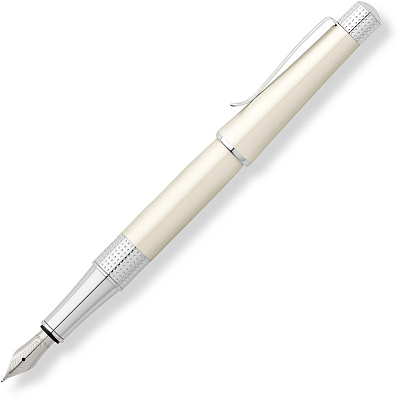 Перьевая ручка Cross Beverly. Цвет - белый.