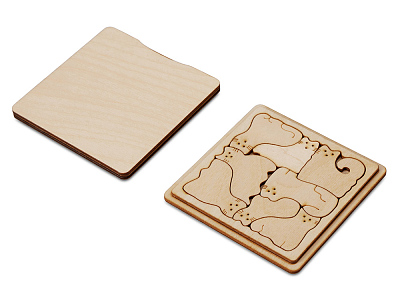 Деревянная головоломка Catgram (Натуральный) Деревянная головоломка Catgram (Натуральный)