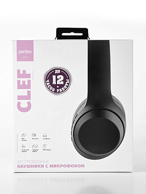 Наушники беспроводные Perfeo CLEF, черный