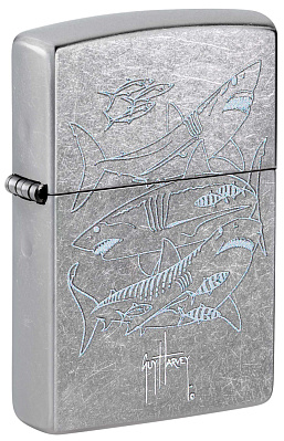 Зажигалка ZIPPO Guy Harvey с покрытием Street Chrome латунь/сталь серебристая 38x13x57 мм