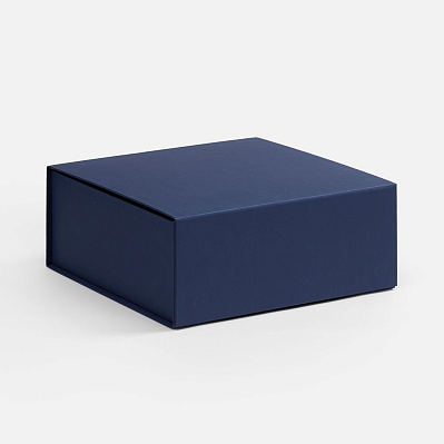 Коробка складная Quadra Fold, темно-синяя (Тёмно-синий)