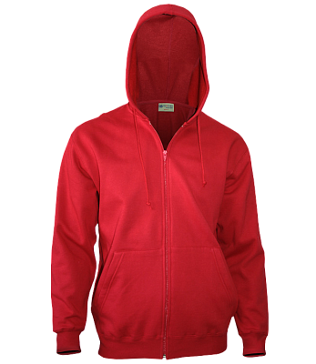 Толстовка на молнии с капюшоном REDFORT 280 (Красный)