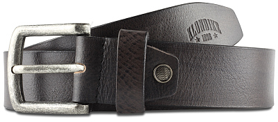 Ремень KLONDIKE Creek, односторонний, натуральная воловья кожа, цвет серый, 120 х 4 см (Серый)