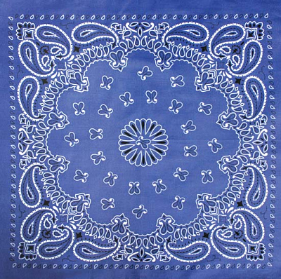 Бандана Огурцы классические синие (Синий)