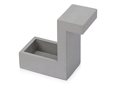 Настольная лампа из бетона Blok Lamp (Серый)