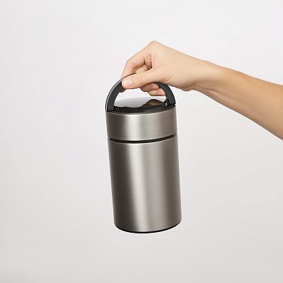 Термос для еды Бенто (Bento), серебряный