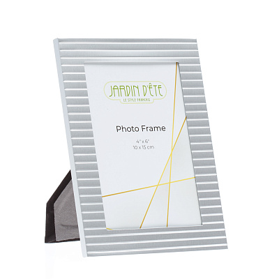 Рамка для фотографии Jardin D'Ete, алюминий, стекло, фото 10 х15см (Серебристый)