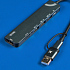 USB-хаб STEM 7 в 1, серый, алюминий - Фото 5