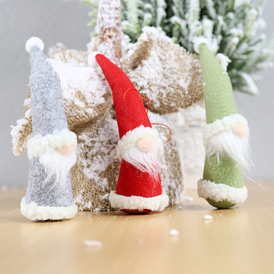 Новогоднее украшение рождественские гномы Гехайм (набор 3шт) (Мультиколор)