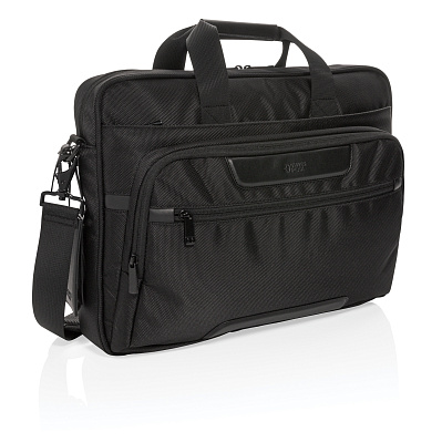 Сумка для ноутбука Voyager от Swiss Peak RPET, 15.6“ (Черный;)