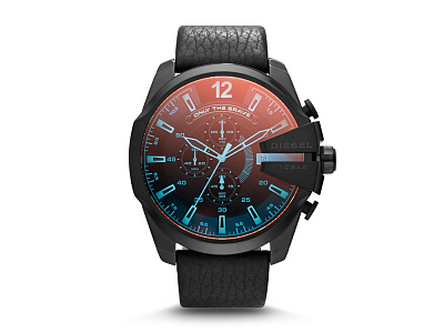 Часы наручные, мужские (Корпус- черный, циферблат- черный, крепление- черный)