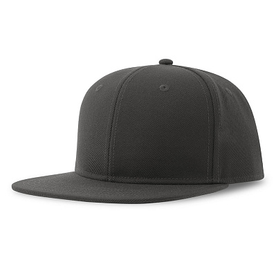 Бейсболка "SNAP BACK-S", 6 клиньев, пластиковая застежка (Темно-серый)