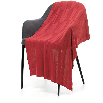 Плед Rombus, темно-розовый (коралл) (Розовый)