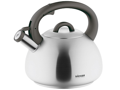 Чайник со свистком MAGDA, 3,8 л (Стальной, серый)