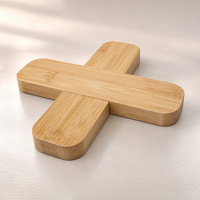 Бамбуковая подставка Крок (Натуральный)