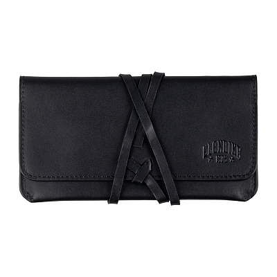 Кисет для табака KLONDIKE DIGGER «George», натуральная кожа в черном цвете, 16 х 8,5 х 1 см (Черный)