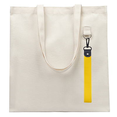 Сумка для покупок LUMISSA 325 г/м² с ремувкой, натуральный/жёлтый