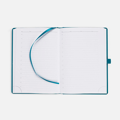 Ежедневник Favor, недатированный, бирюзовый