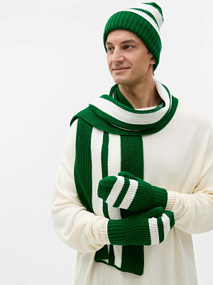 Варежки Winwear, зеленые (глубокий зеленый)