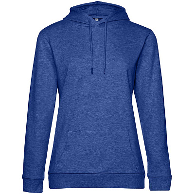 Толстовка с капюшоном женская Hoodie, ярко-синий меланж (Синий)