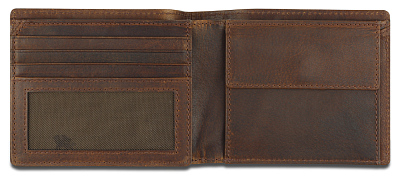 Бумажник Mano "Don Leon", натуральная кожа в коричневом цвете, 12 х 9,5 см