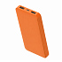 Внешний аккумулятор Polus, 10000 Mah, софт-тач покрытие, оранжевый - Фото 3