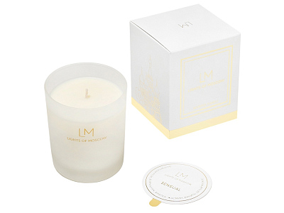 Ароматическая свеча в матовом стакане Sensual, коллекция Exclusive, 250 мл (Белый матовый)