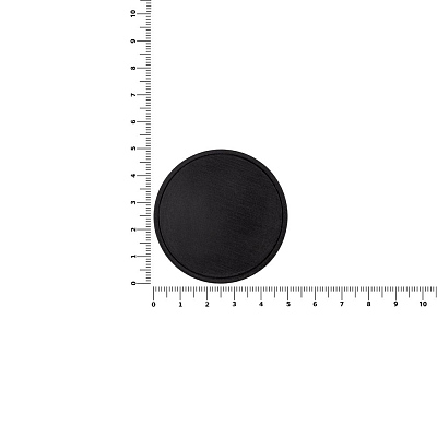 Лейбл из ПВХ Dzeta Round, L, черный