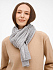 Шарф Bellish, светло-серый меланж - Фото 6