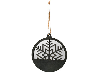 Подвеска деревянная Noirflake (Черный/серебристый) Подвеска деревянная Noirflake (Черный/серебристый)