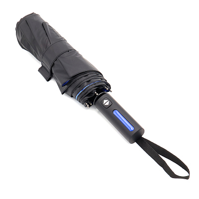 Автоматический противоштормовой складной зонт Sherp  (Синий)