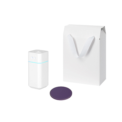 Подарочный набор Cloud NEO, Auris, фиолетовый (увлажнитель воздуха, зарядное устройство) (Белый, фиолетовый)