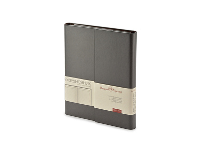 Ежедневник недатированный с магнитным клапаном А5 Waltz (Тёмно-серый) Ежедневник недатированный с магнитным клапаном А5 Waltz (Тёмно-серый)
