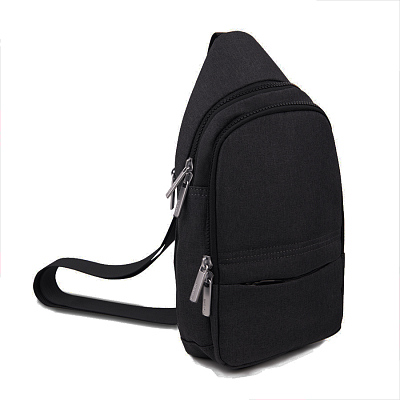 Сумка на плечо CORE (Тёмно-серый, голубой)