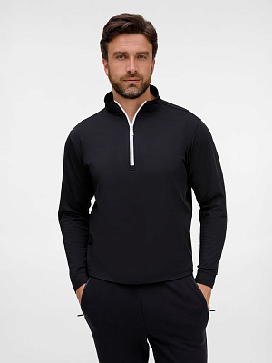 Свитшот на молнии Morfiss, черный (Чёрный)