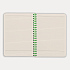 Блокнот на двойной пружине HELIX, 143 х 205 мм, черный с зелёным, блок в линейку - Фото 6