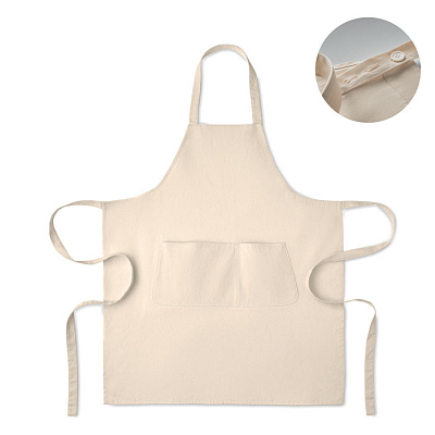 Organic cotton apron 240 gr/m² (Бежевый)