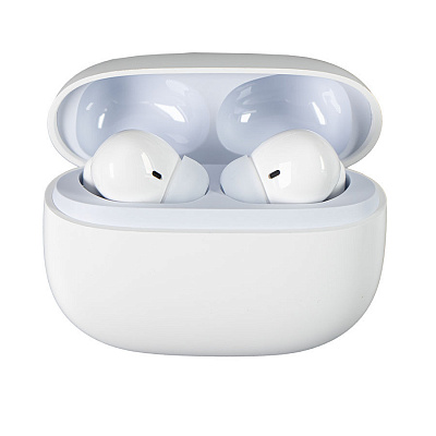 Наушники LAUD беспроводные с амбушюрами, пластиковый корпус, белые (Белый)