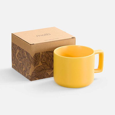 Чашка Jumbo в коробке матовая, желтая (Желтый)