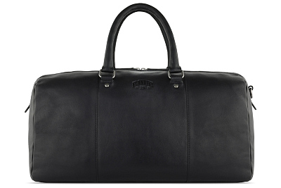 Сумка дорожная KLONDIKE GOLD «Bill», натуральная кожа в черном цвете, 47 х 24 х 23 см (Черный)