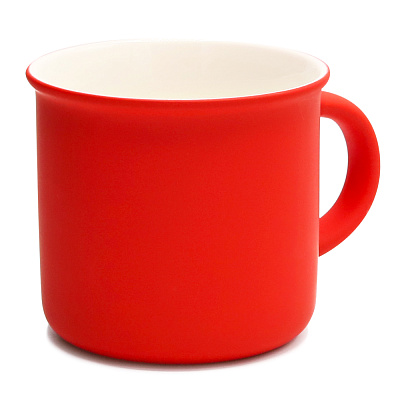 Кружка Camping, софт тач, красная-S (Красный)