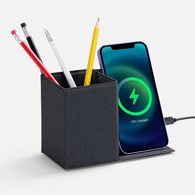 Складной органайзер с беспроводной зарядкой Midstream ver.2  (Серый)