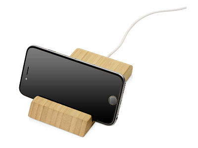 Беспроводное зарядное устройство из бамбука Jetty, 10 Вт